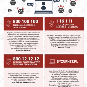 infografik dotyczących szkodliwych treści w internecie,