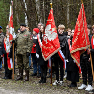 podczas obchodów 84. rocznicy egzekucji w lesie na Borze