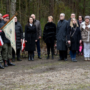 podczas obchodów 84. rocznicy egzekucji w lesie na Borze