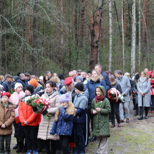 podczas obchodów 84. rocznicy egzekucji w lesie na Borze