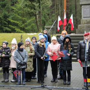 podczas obchodów 84. rocznicy egzekucji w lesie na Borze