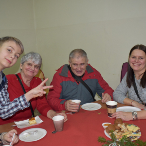 podczas spotkania wigilijnego